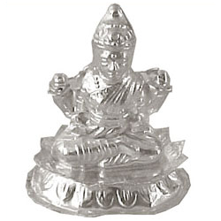 "Silver Laxmi Idol - 40gms - Click here to View more details about this Product
